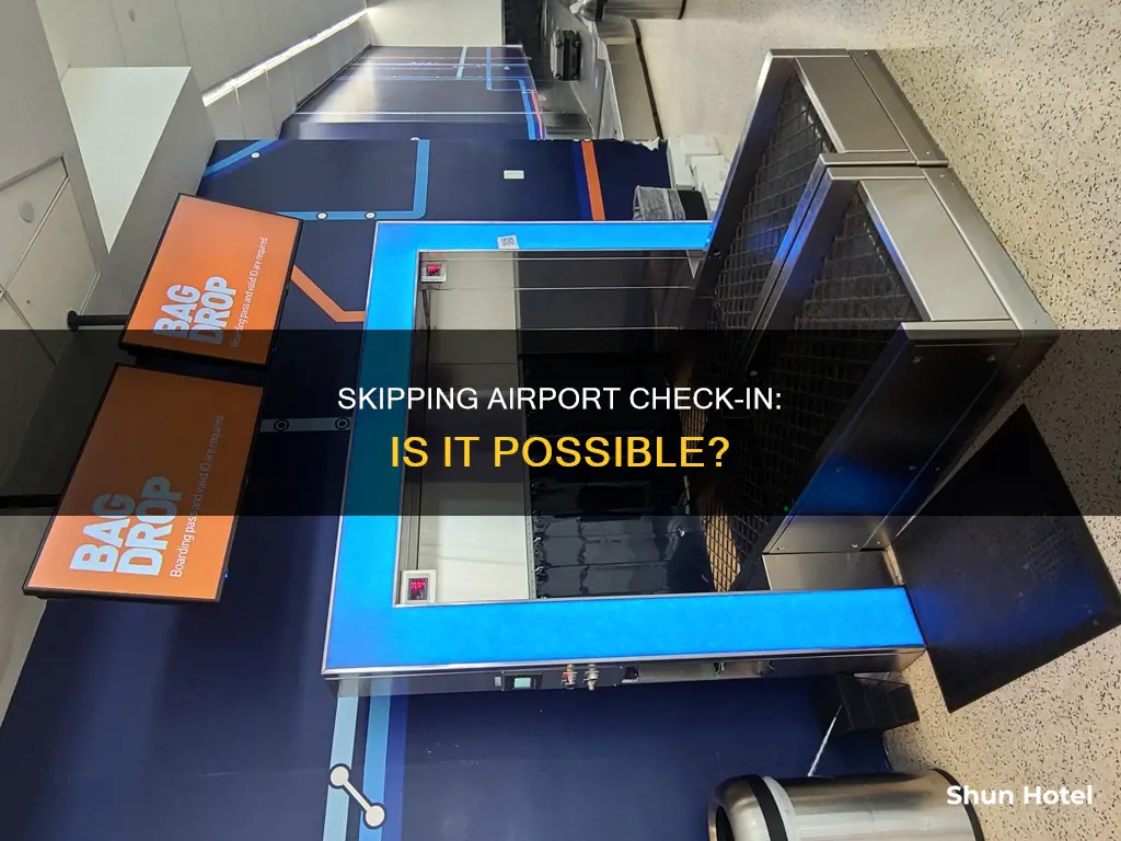 can you skip check in at airport