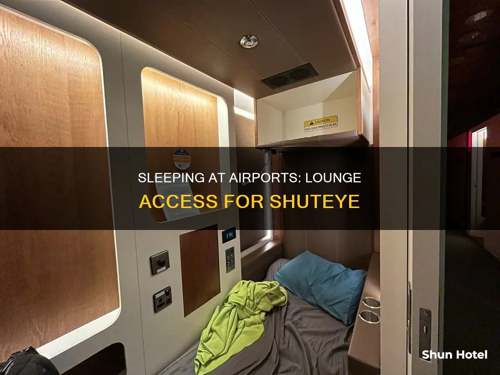 can you sleep at airport lounges