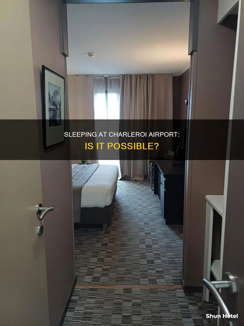 can you sleep at charleroi airport