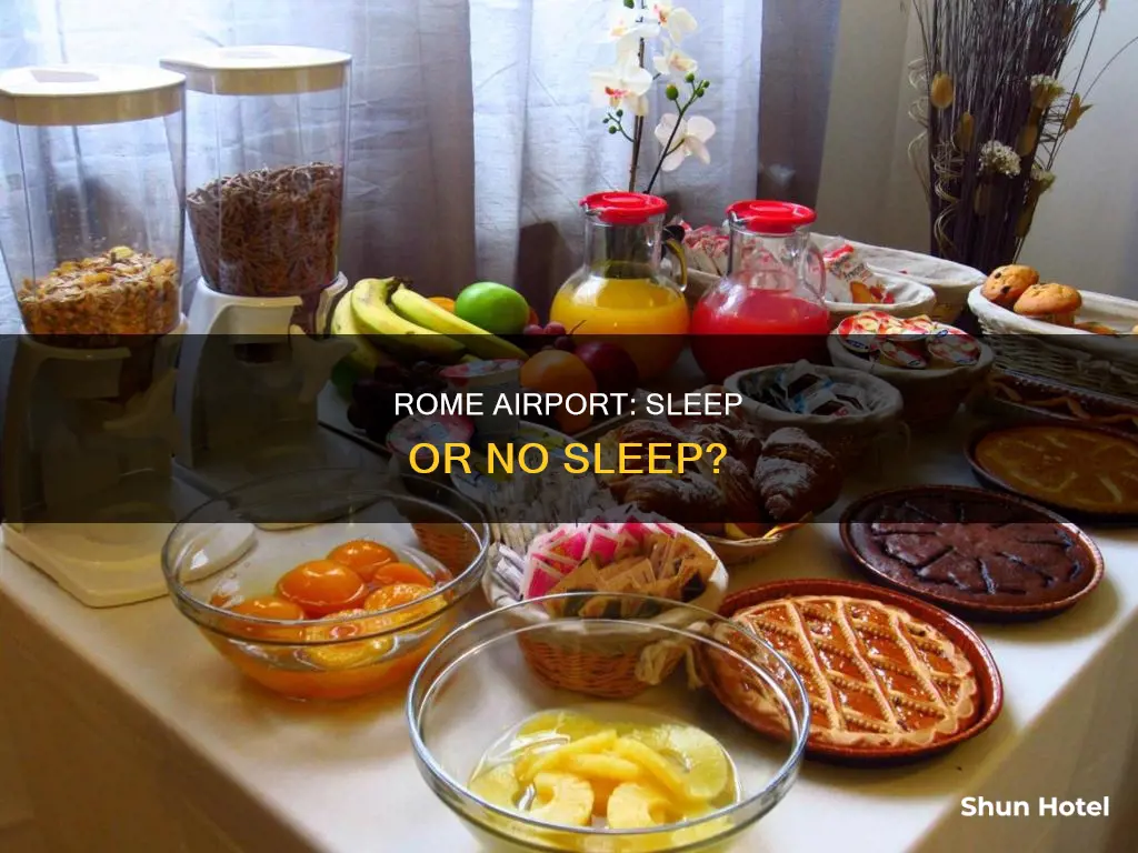 can you sleep at rome airport