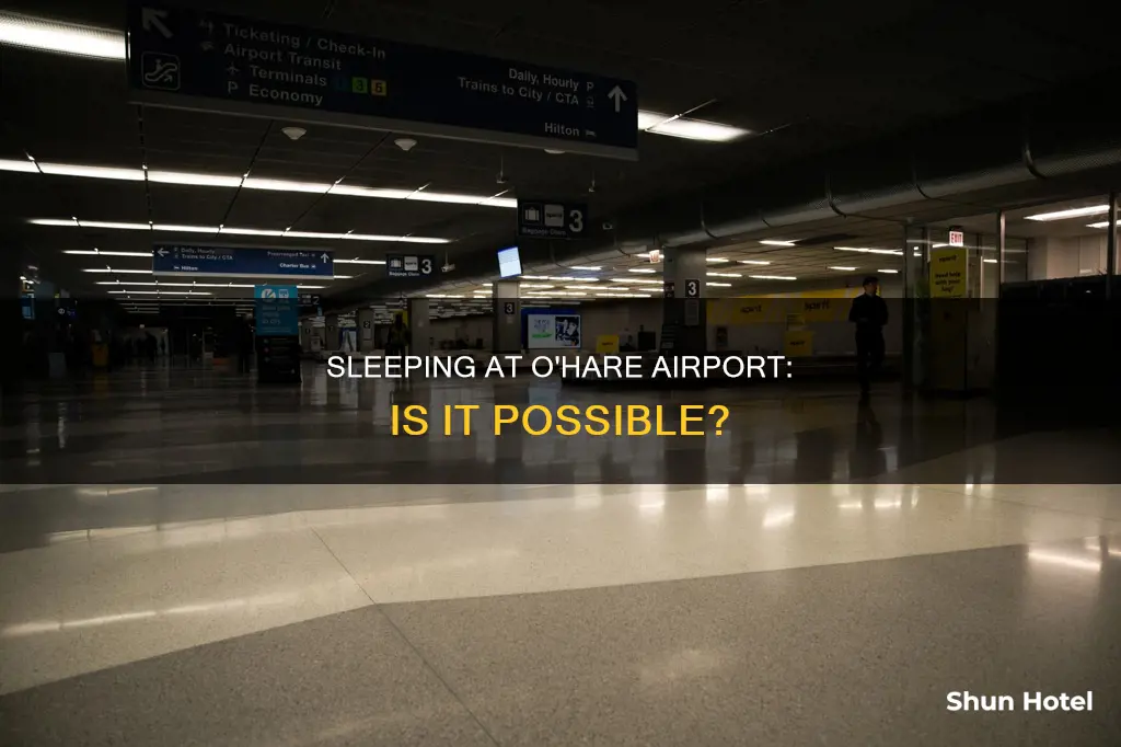 can you sleep at the ohaire airport