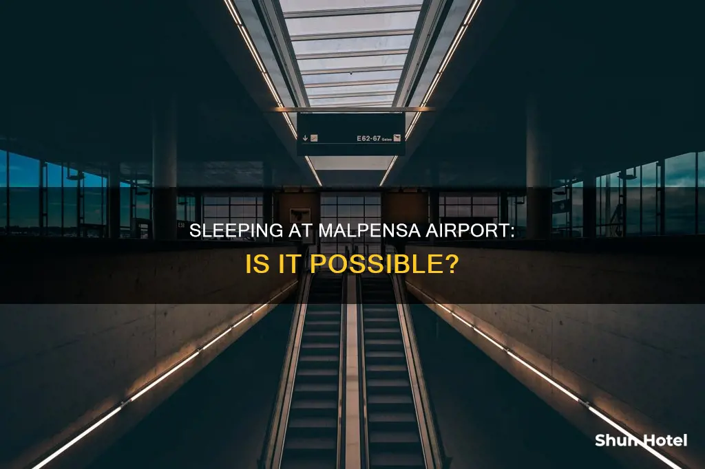 can you sleep in malpensa airport