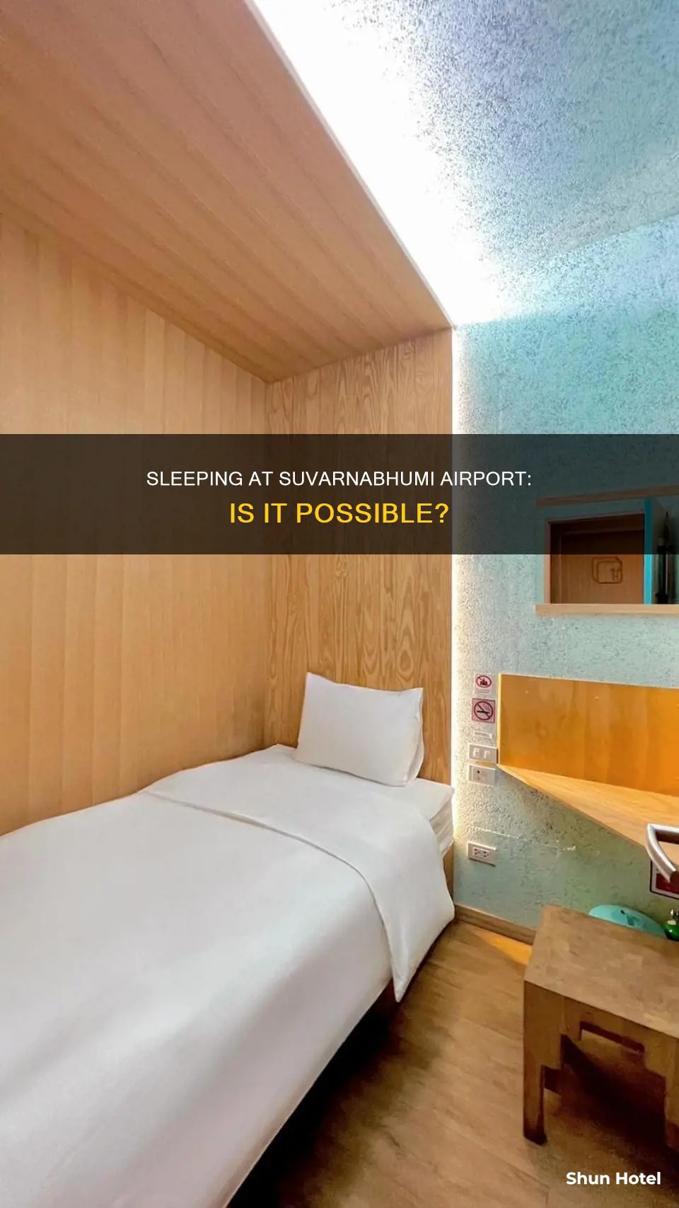 can you sleep in suvarnabhumi airport