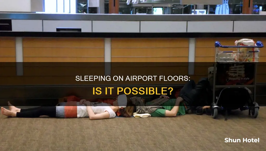can you sleep on airport floor