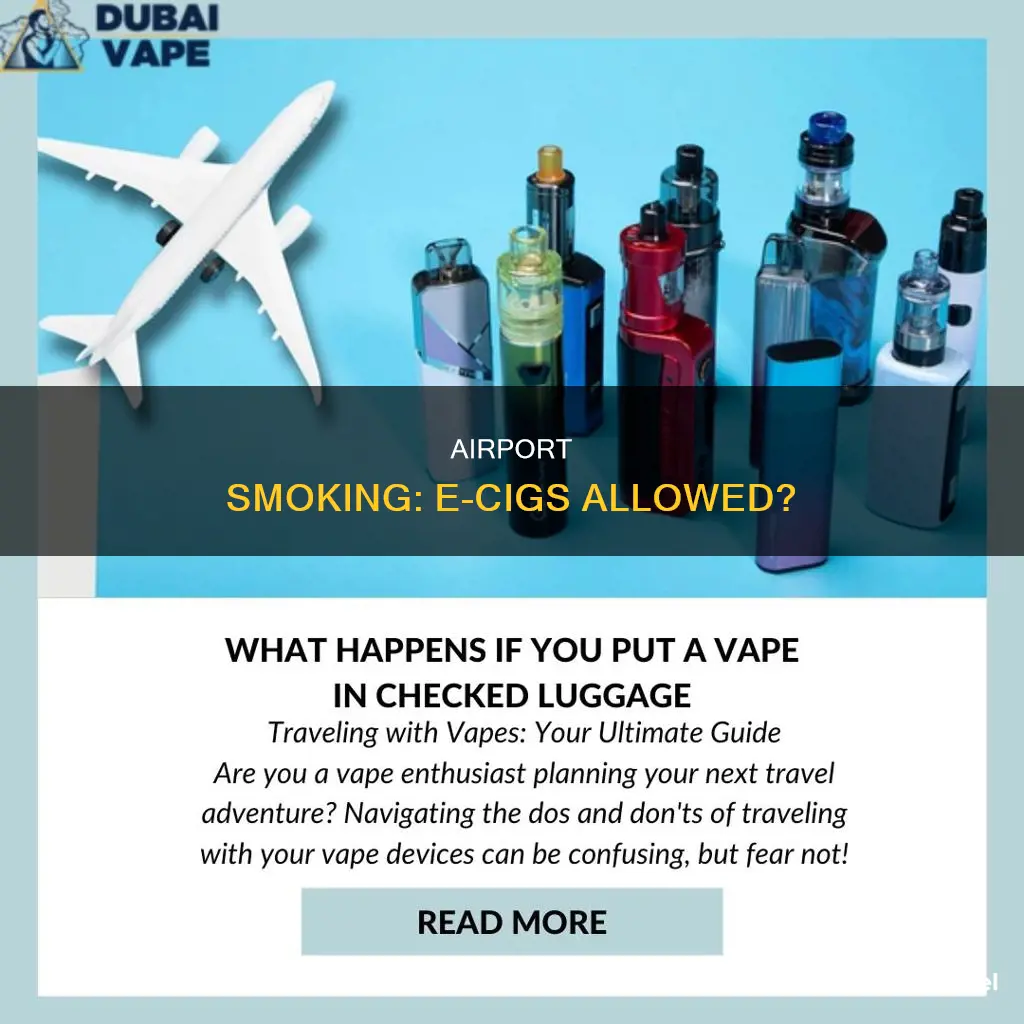 can you smoke an e cig in an airport