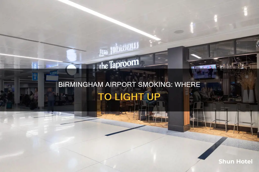 can you smoke anywhere in birmingham airport
