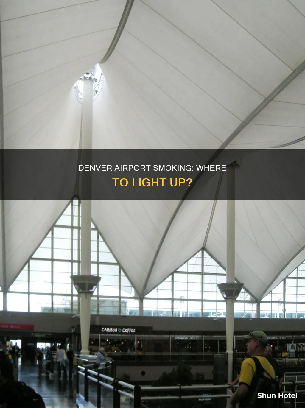 can you smoke anywhere in denver airport