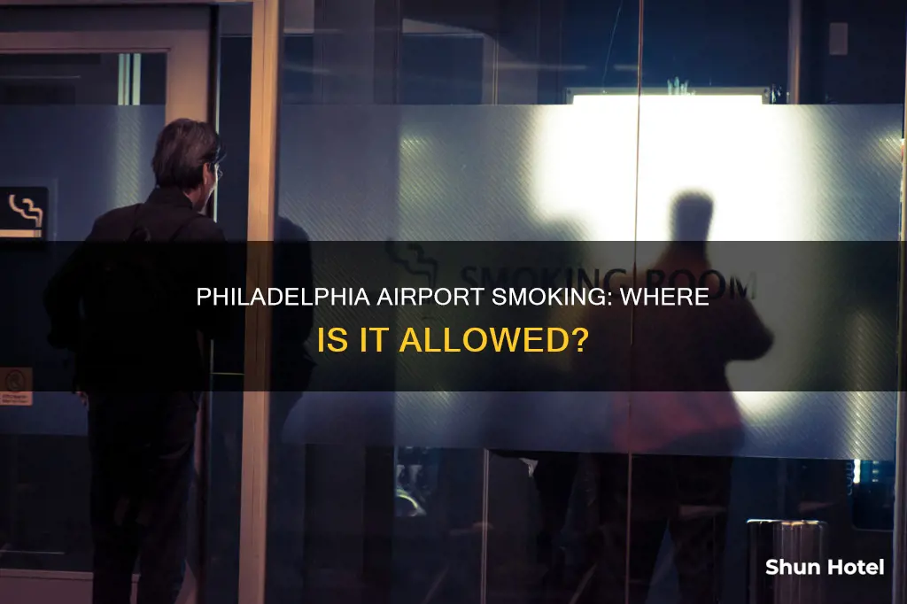 can you smoke anywhere in philadelphia airport