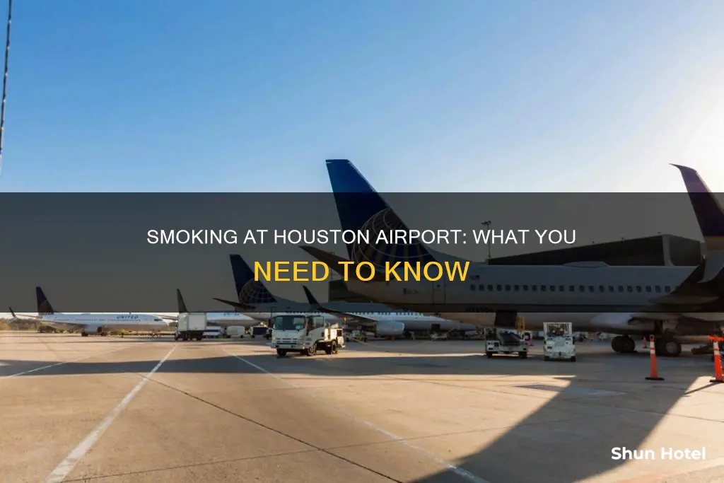 can you smoke anywhere in the houston airport