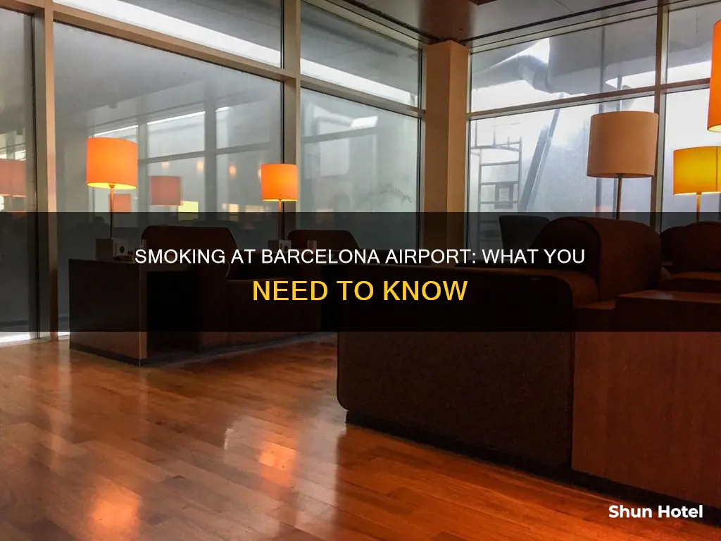 can you smoke at barcelona airport
