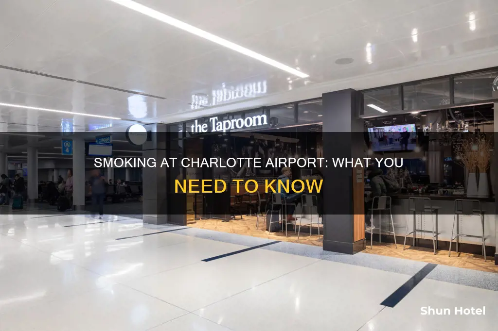 can you smoke at charlotte airport