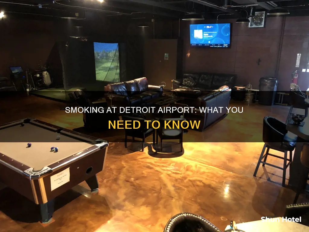 can you smoke at detroit airport