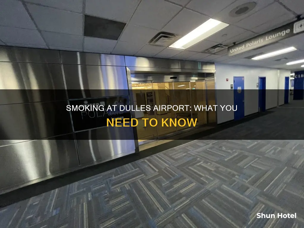 can you smoke at dulles airport