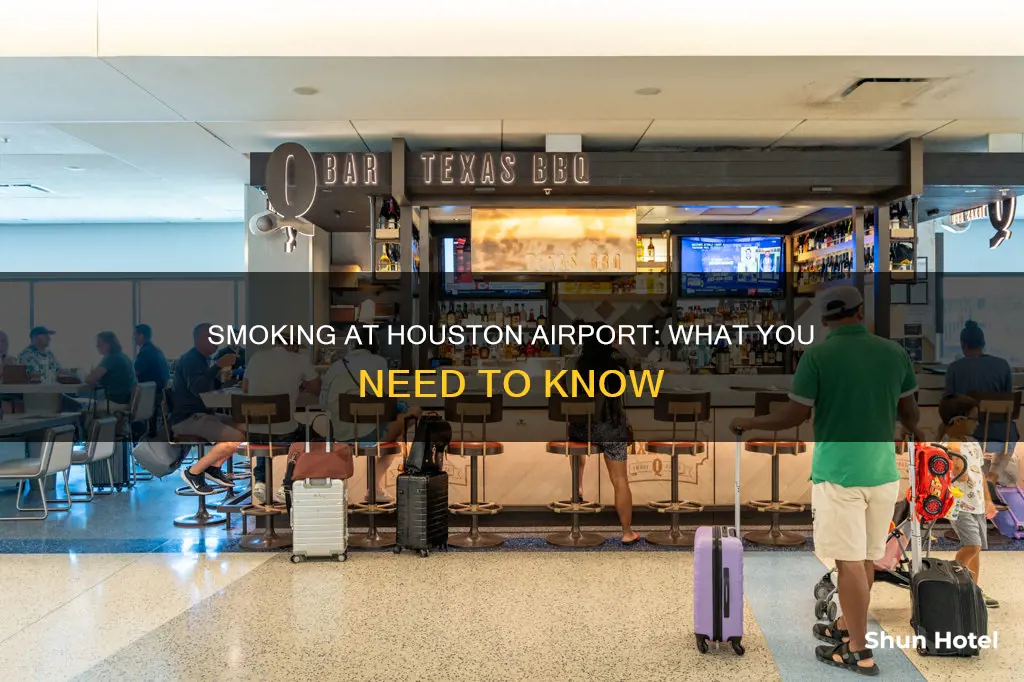 can you smoke at houston airport