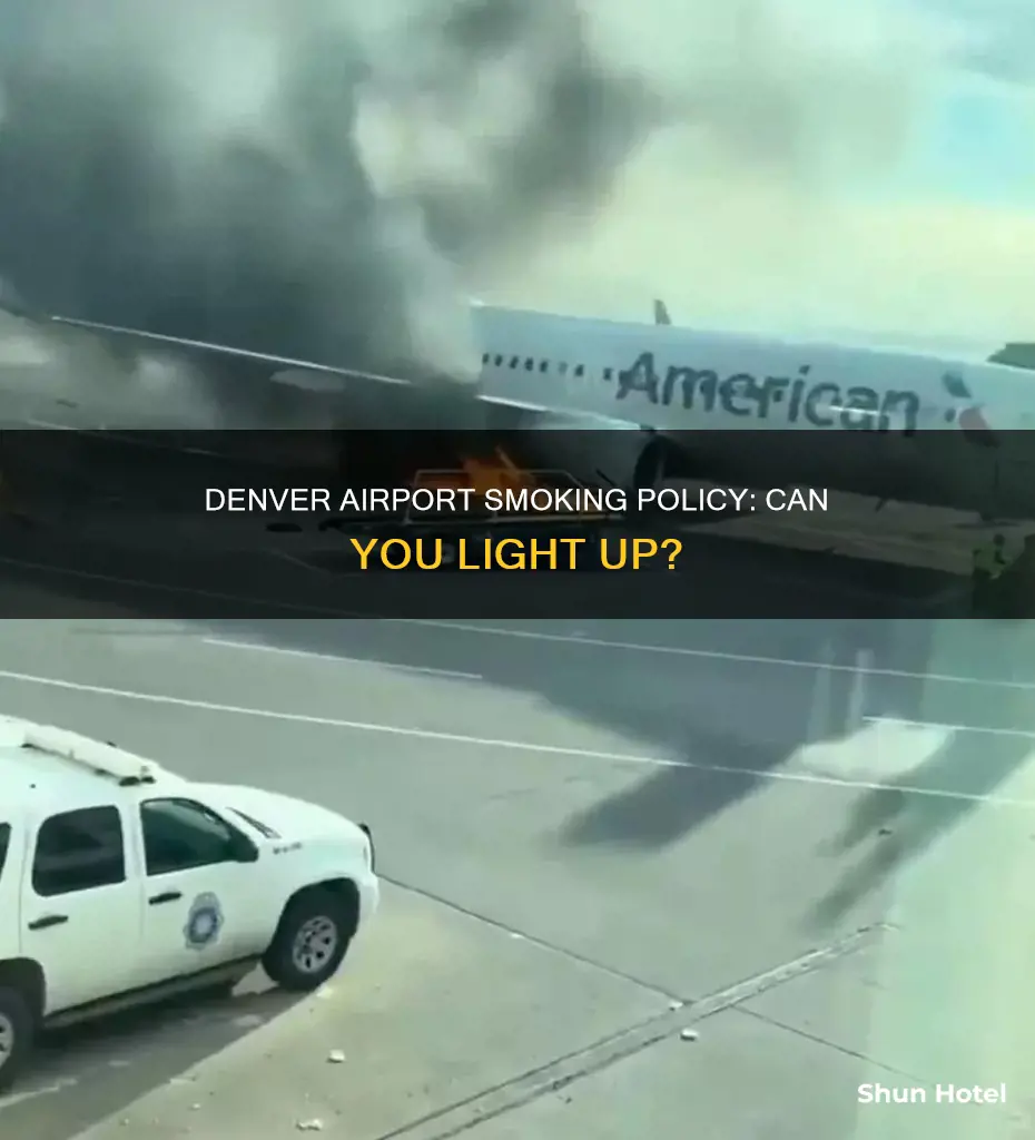 can you smoke cigarettes in denver airport parking garage