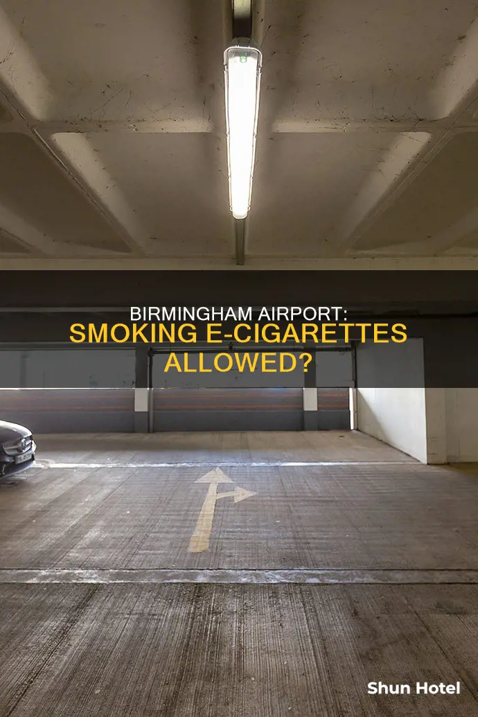 can you smoke electronic cigarettes in birmingham airport