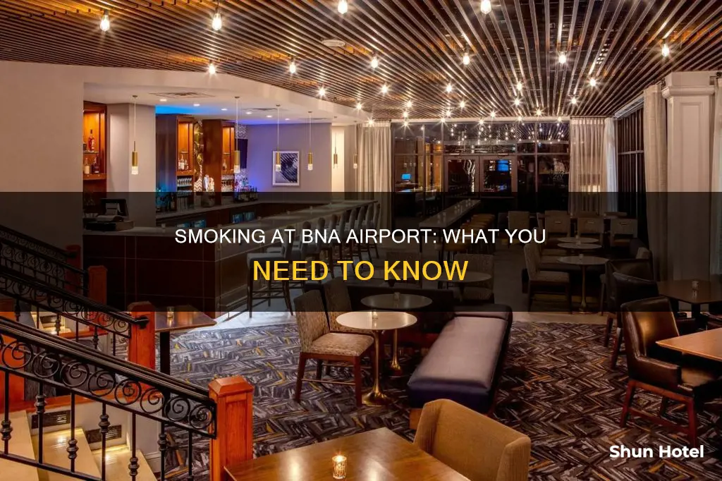 can you smoke in bna airport