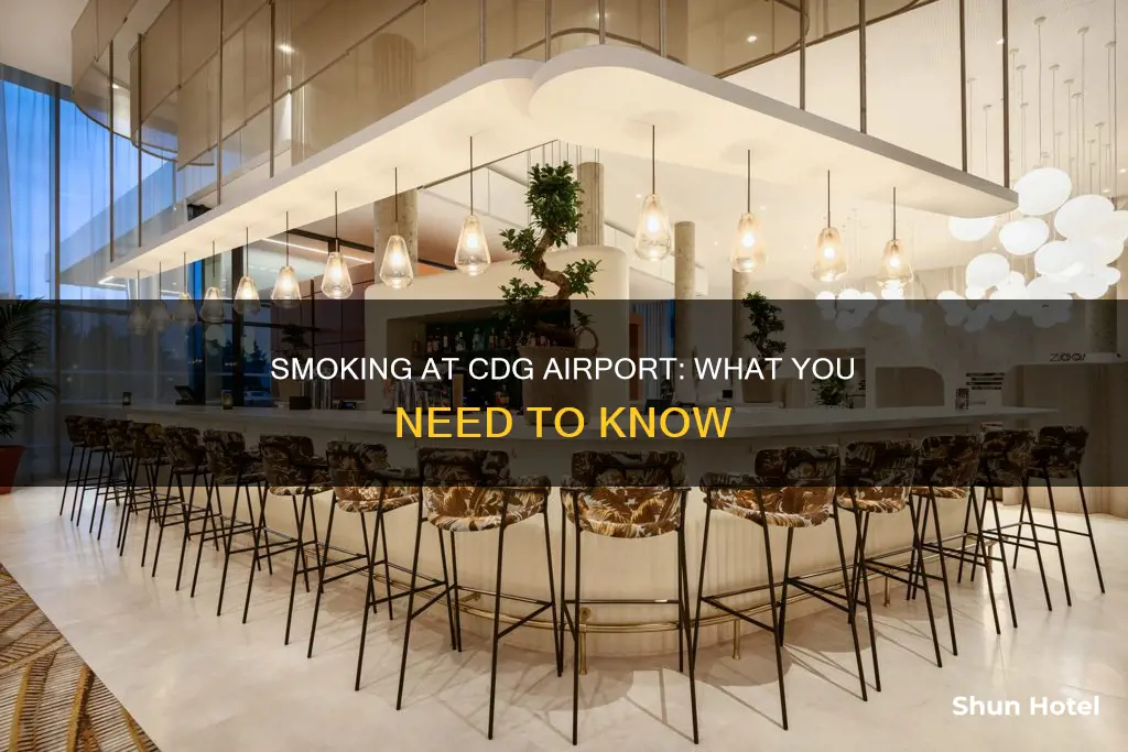 can you smoke in cdg airport