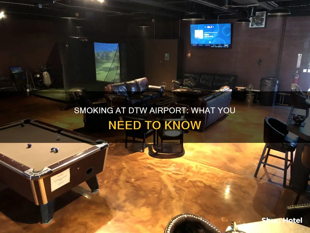 can you smoke in dtw airport