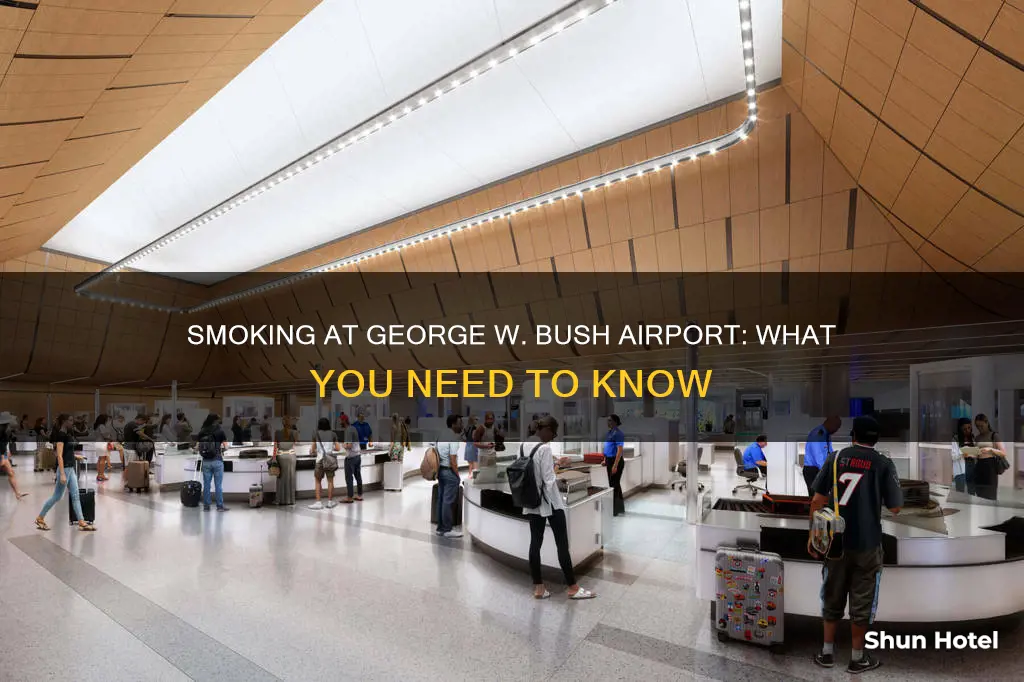 can you smoke in george w bush airport