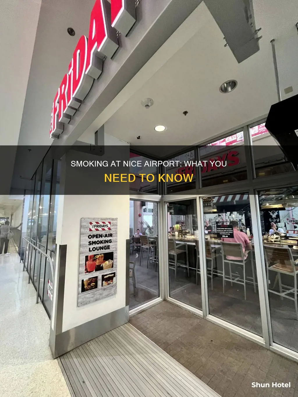 can you smoke in nice airport