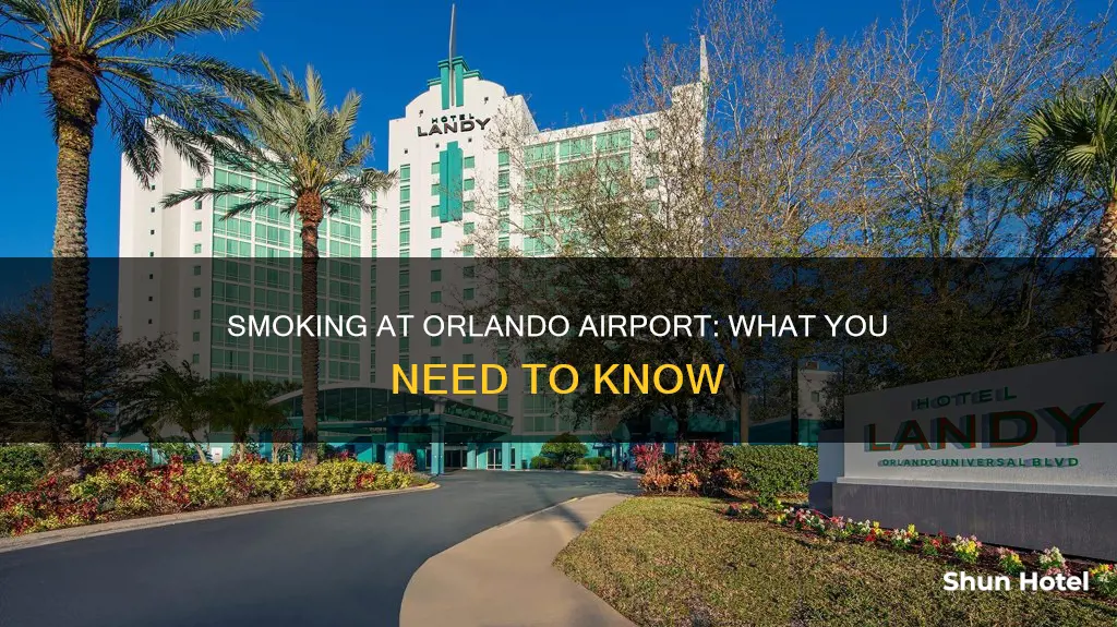 can you smoke in orlando airport after security