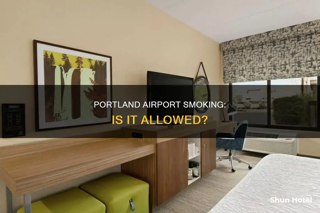 can you smoke in portland airport