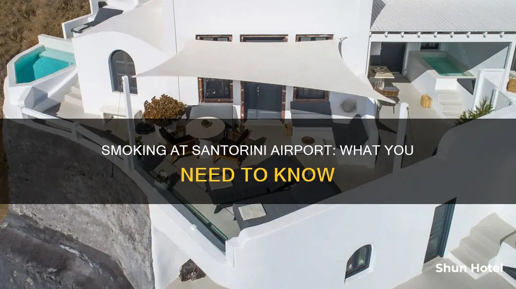 can you smoke in santorini airport