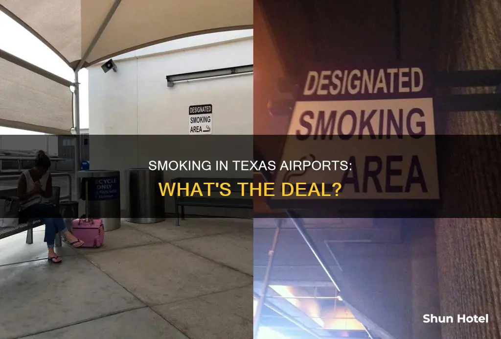can you smoke in texas airports