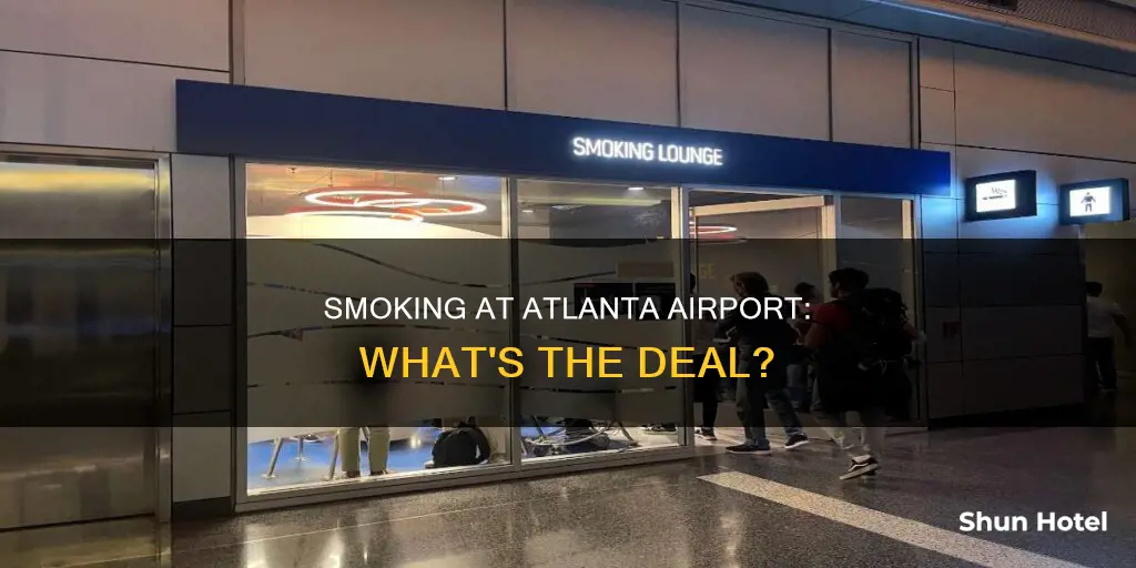 can you smoke in the atlanta airport
