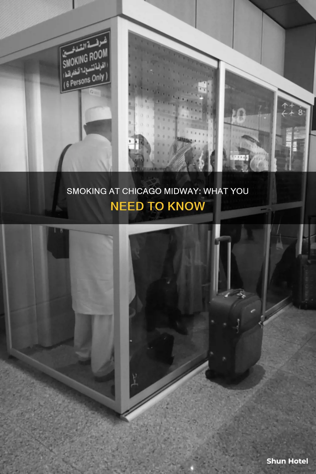 can you smoke inside chs airport