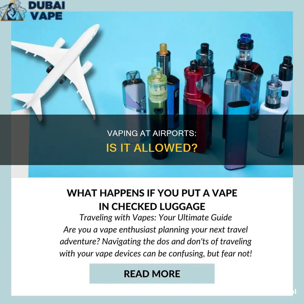 can you smoke vapes in airports