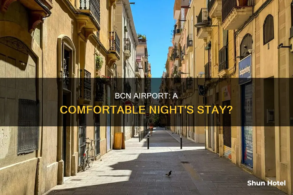 can you spend a night in bcn airport