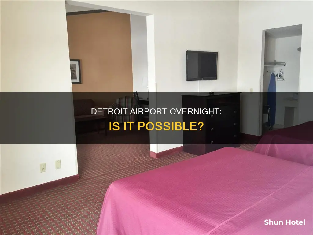 can you spend the night in detroit airport