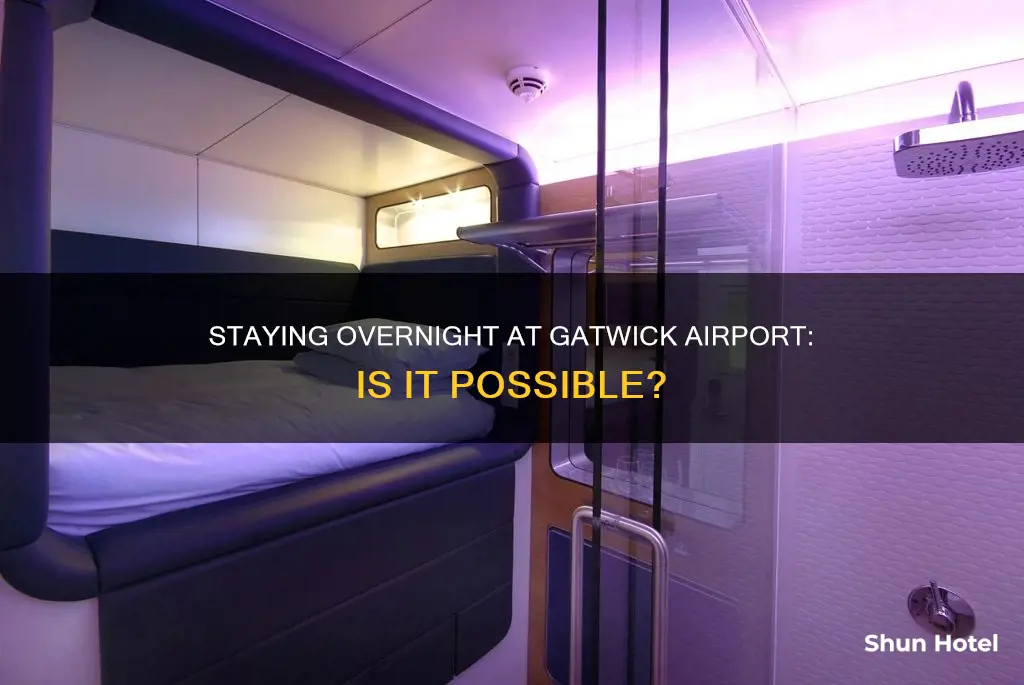 can you stay at gatwick airport overnight