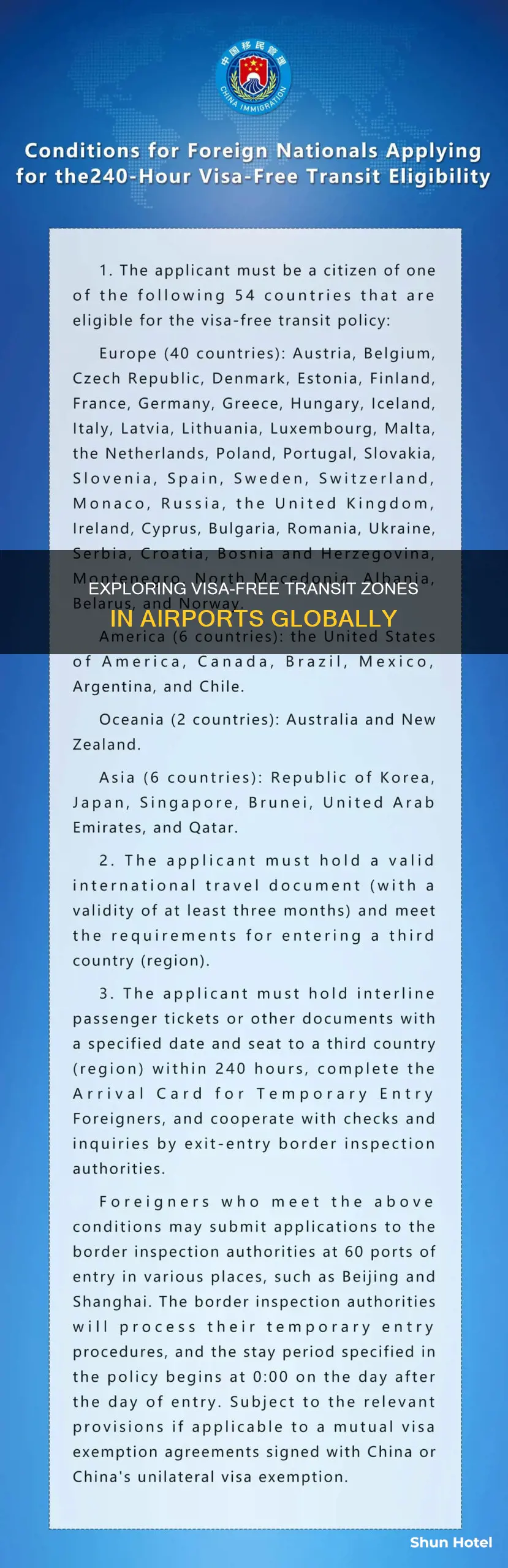 can you stay in airport without visa