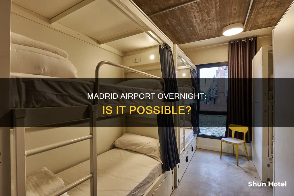 can you stay in madrid airport overnight