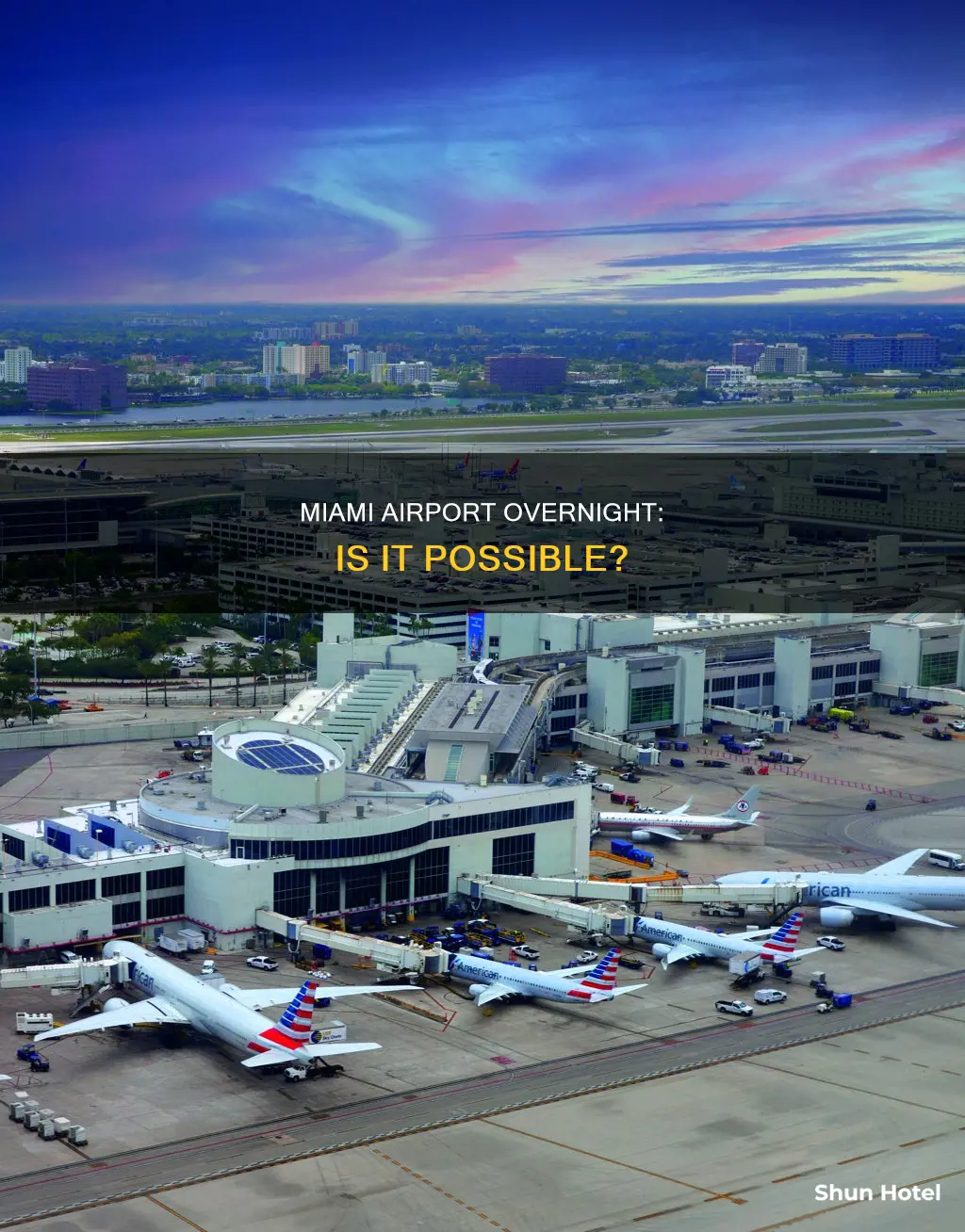 can you stay in miami airport overnight