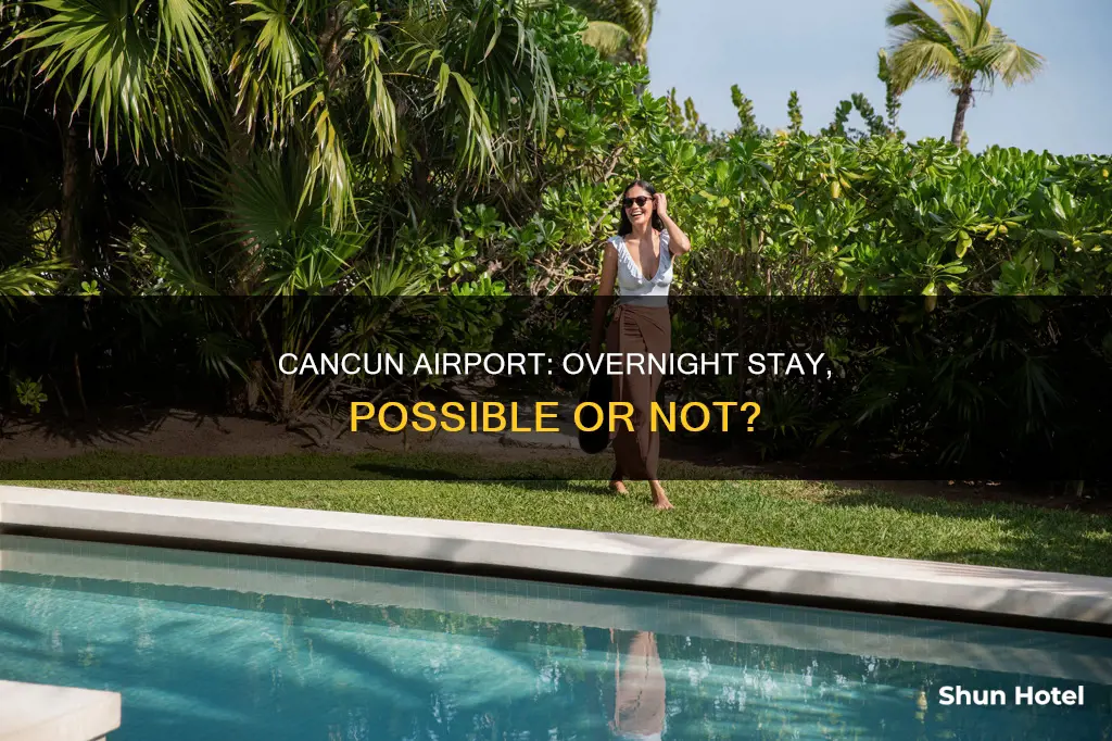 can you stay overnight at cancun airport