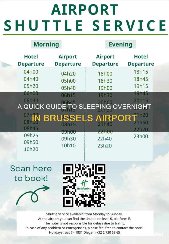 can you stay overnight in brussels airport