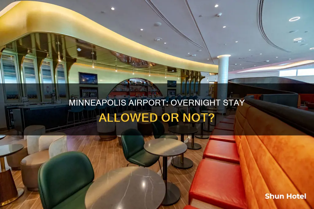 can you stay overnight in minneapolis airport