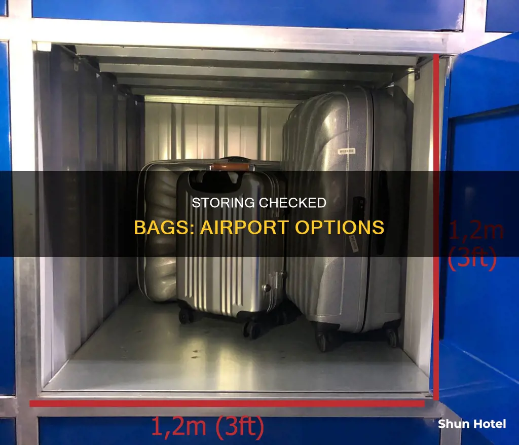 can you store a check bag at the airport