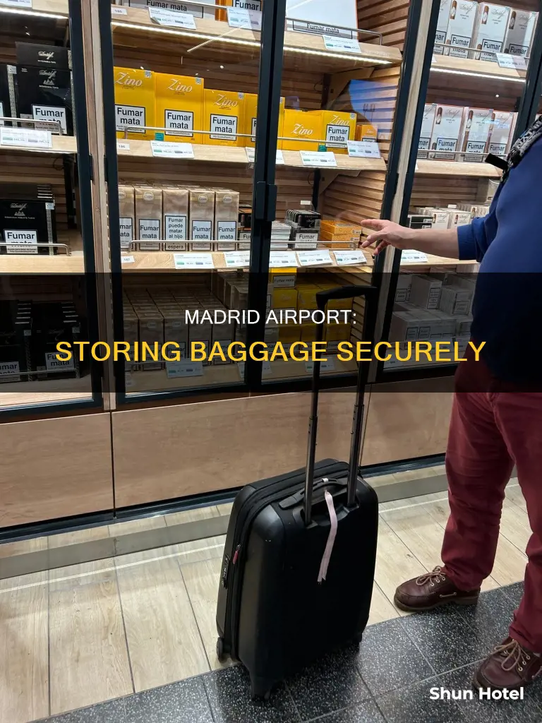 can you store baggage at the madrid airport