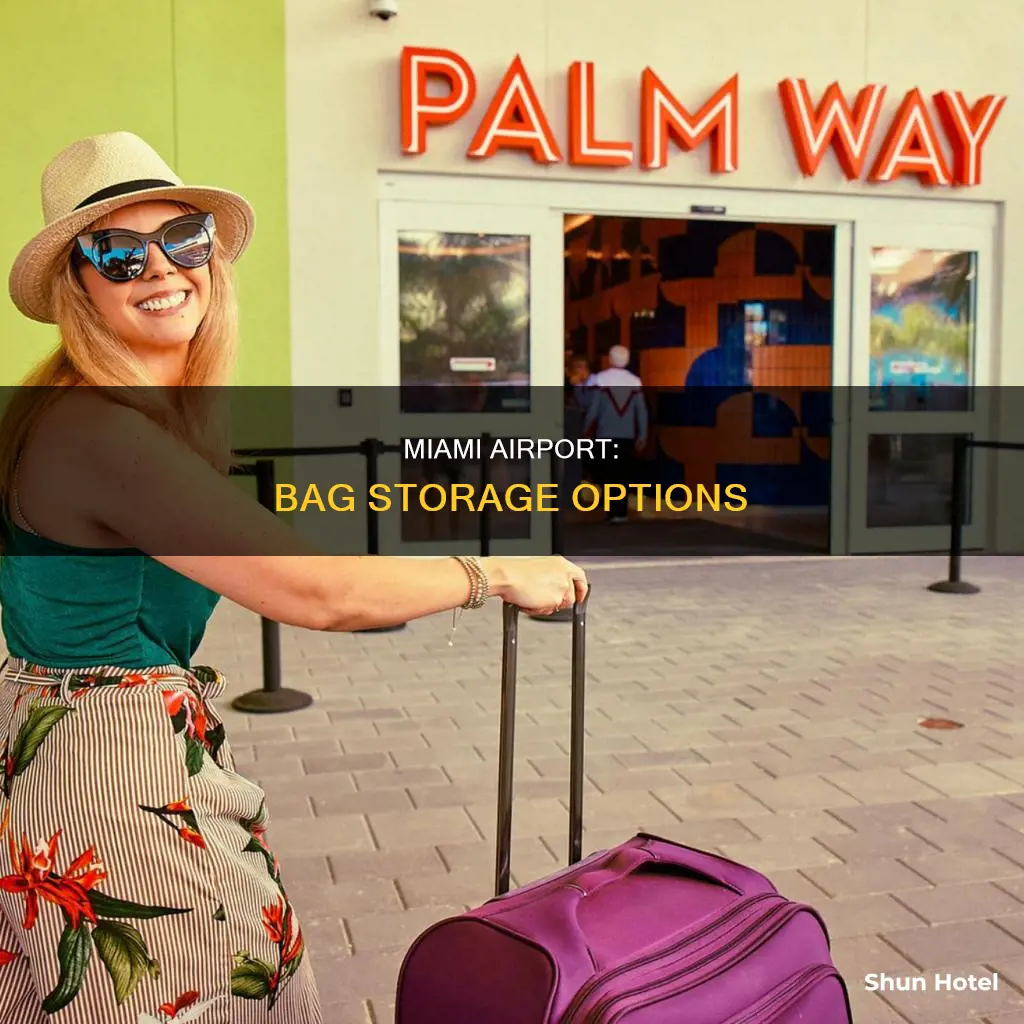 can you store bags at miami airport