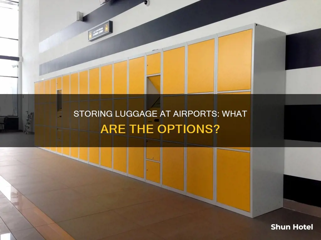 can you store luggage at airports