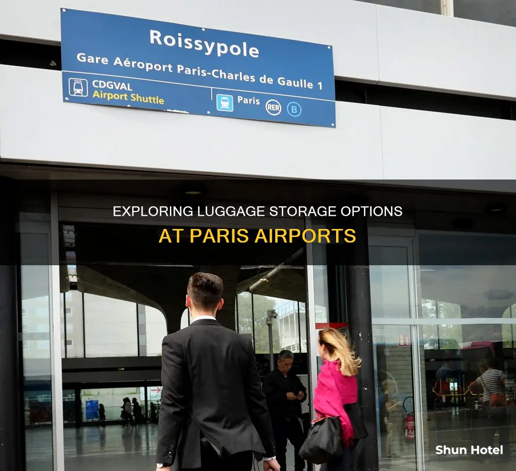 can you store luggage at paris airport