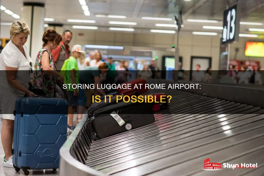 can you store luggage at rome airport