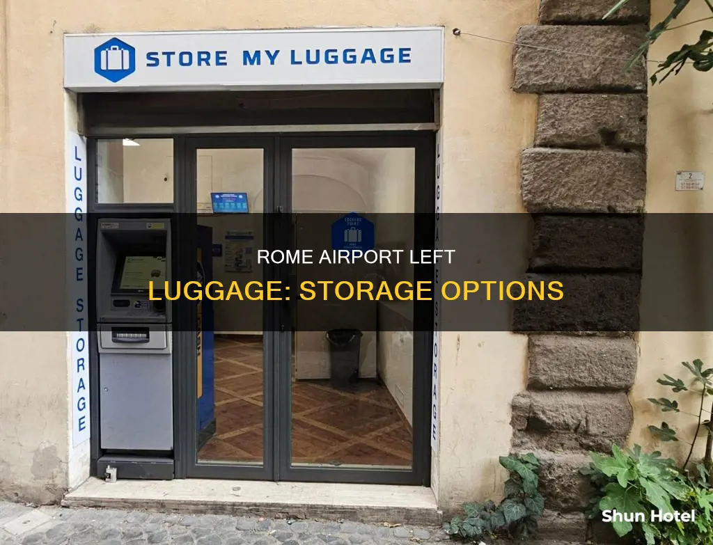 can you store luggage at rome international airport