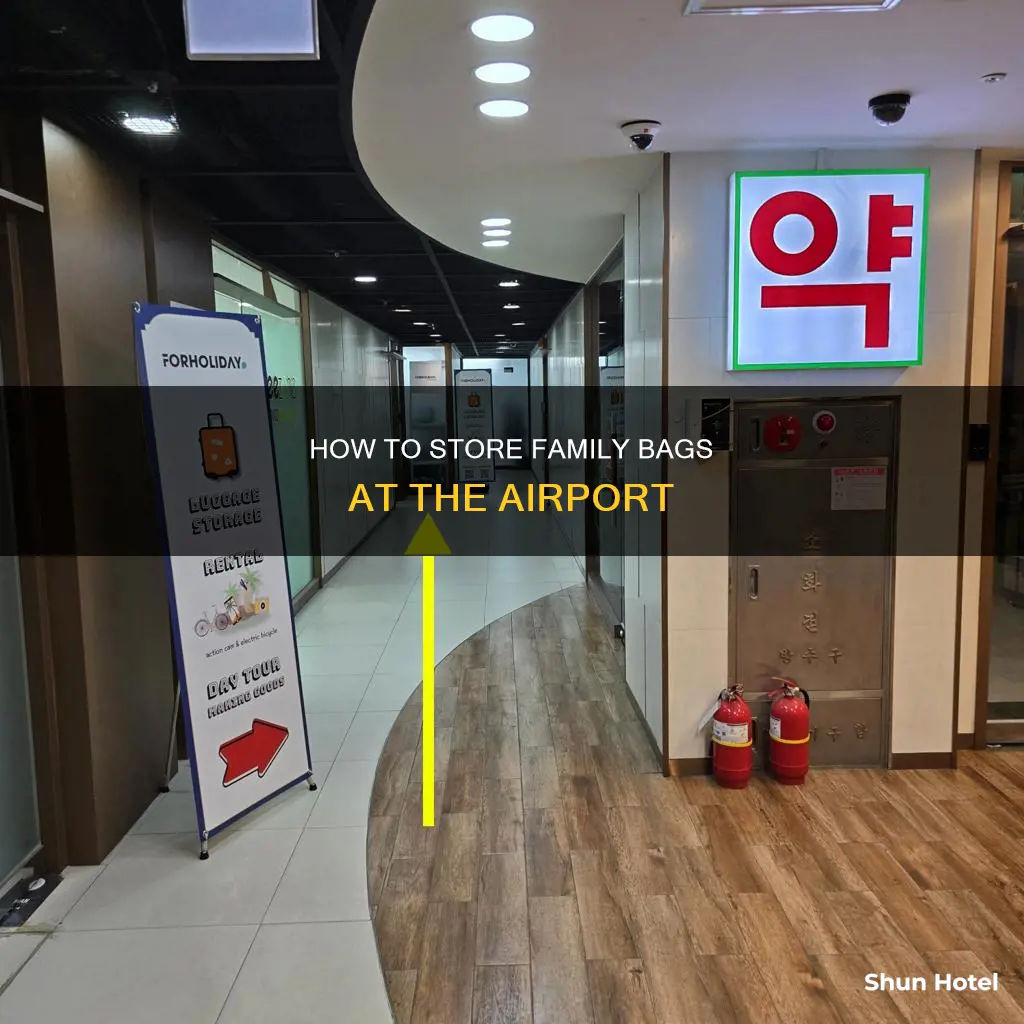 can you store your family bags at the airport
