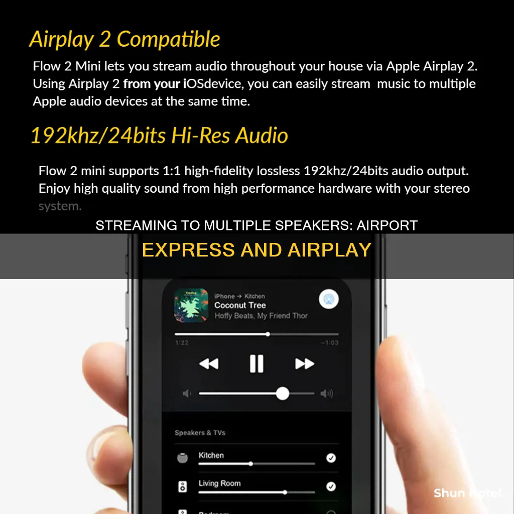 can you stream from airport express to multiple airplay speakers